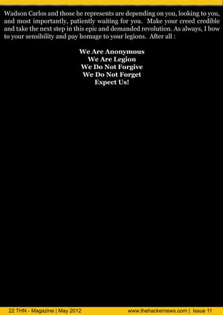 Wa snC r s n toe e e rsns r d p n ig ny u lo ig o o ,
  do al a d h s h rpee tae e e dn o o , kn t y u
          o                                o
a dmotmp r nl p t nl w in fr o .Ma ey u cedce il
 n    s i ot t , ai t a ig o y u
             a y    e y t            k o r re rdbe
a d a e h n x s p ntie ia d e n e rv lt n A a asI o
 n tk te ett i hs pc n d ma d d eoui . s l y, b w
               e                       o     w
t y u sniit a dp y o g t y u l in. f r l:
o o r e s ly n a h mae o o re o s At a
          bi                   g      e l

                  W eA eA o y u
                      r n n mo s
                    W eA eL go
                        r e in
                  W eDoNo F r ie
                          t o gv
                   W eDoNo F r e
                           t ogt
                      E p c Us
                       x et !




      W HO I W A ON C R OS
           S    DS   A L ?




 2 T N- g z e| y 0 2
  2 H Ma a i Ma 2 1
           n                 w wte a k re s o |I u 1
                              w . h cen w . m s e 1
                                 h         c    s
 