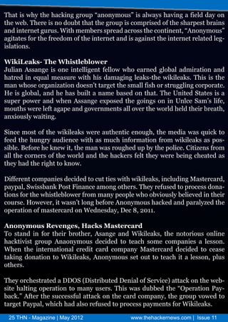 T a i w yte akn go p“n n mo s i a as aigaf l d yo
 h ts h h h cig ru a o y u”s l y h v
                                 w     n  id a n
                                           e
te e . h r in d u th th go picmpi do te h ret ris
h w b T ees o o b ta te ru s o r e fh sap sba
                                  s             n
a d nen t uu. t me es ped cosh cnie t“ n n mo s
 n itreg rsWi   h mb r sra ars te o t n,A o y u”
                                     n
ai tso te re o o tenen t n iaa stenen te tdl -
 gt e frh f d m fh itre a d s gi th itre rl e e
   a        e                    n          a   g
iain.
st s
 l o

W ii e k - h W h slbo r
  kL a s T e    it lwe
                  e
J l nA sn ei o eitlgn fl w w oere g b l d rt na d
 ui sa g s n ne ie t e o h an d l a a mi i n
   a               l    l          o       ao
h t di e u l auewt hs a gn l k- ewkl k. hs s h
 ar n q a mesr i i d maig e st ii a s T i i te
   e                h         a h     e
ma w oe ra i t nd entagth s lf ho s u g n croae
  n h s ognz i os’tre te ma i r t gl g op rt.
             ao                ls   r i
Hei g b la dh h s ulan meb sdo ta. h U i dSae i a
   s l a n e a bi
      o ,           t a   ae n h tT e nt tts s
                                         e
sp r o e a dw e A sn eep sdteg ig o i U l S m’le
 u e p w r n h n sa g x oe h on s n n nc a s i ,
                                         e     f
mo ts eeet gp a dg vrme ta o e te ol h l te bet,
  uh w r l aa e n o en ns l vrh w r e h i rah
           f                l       d d    r
a x ulw in .
 n i s a ig
   o y t

Sn emot fh wkl k w r a te t e o g ,h me i w s uc t
 ic   s o te ii a s ee uh ni n u h te da a q i o
                e           c                   k
fe teh n r a de c wt a muhifr t nf m wkl k a p s
ed h u gy u i e i s c nomai r
               n    h             o o ii a s s o-
                                           e
s l B fr h k e i te nw s o g e u b te oi . izn f m
 i e eoe e n w t h ma a ru h d p y h p l eCt e sr
 b.             ,                       c   i   o
a tecres fh w r a dteh ces e te w r b igc etda
 l h on r o te ol n h akr fl h y ee e
 l                d             t         n h ae s
te h dte ih t k o .
h y a h r to n w
          g

D f rn cmp ne d c e t cti wt wkl k, c dn Matrad
 iee to a i ei d o u t s i ii a si l ig s cr,
  f           s d         e   h   e    nu      e
p y a S i b n P sFn n e mo g tesT e rfsd o rcs d n -
 ap l ws a k ot ia c a n oh r. h y eue t poes o a
     ,   s
t n frh w i l lw rrm ma y epe h o v ulb l vdi te
i so te hs e o e f
 o           tb     o    n p o lw o b i s e ee n h i
                                      o y i        r
cus. w vriw s’ln b fr A o y u h ce a dp rl e te
o reHo ee,t anto g eoe n n mo s akd n aa zd h y
o eaino matrado We n sa, e 8 2 1.
 p rto f s cr n d ed yD c , 0 1
             e

A o y u R v n e , c s se c r
 n n mo s e e g s Ha k Ma tr a d
T s n i frte boh r A a g a dWii a s ten tr u o l e
 o t d n o h i rte, sn e n
   a         r                 kl k,h ooi s ni
                                 e        o     n
h ct i go pA a n mo sd c e t tahsmecmp ne al sn
 aki s ru n o y u ei d o ec o
    vt                  d            o ai s e o.
                                              s
Wh nteitrain l rdt adcmp n Matradd c e t cae
  e h nen t a ce i cr o a y s cr ei d o es
             o                     e     d
tkn d n t nt Wii a s A o y u st u t tahial sn pu
a ig o ai o kl k, n n mo s e o t o ec t e o , ls
         o       e                         s
oh r.
 tes

T e oc et tda D S( i r ue D na o S ri ) t c o te e -
 h y rh s ae D O D s i td e i f ev e at k n h w b
         r           tb       l     c    a
s eh ln o eaint ma yues T i w s u b dte“ p rt nP y
 i a ig p rt o n sr. hs a d b e h O eai a-
 t   t       o                                o
b c.Atr h sces l t c o tecr cmp n ,h go pv w dt
 ak” f te ucsf at k n h ad o a y te ru o e o
       e         u a
tre P y a w i h da o eue t poes ame tfr kl k.
agt ap l hc a l rfsd o rcs p y nso Wii a s
         ,   h    s                          e

 2 T N- g z e| y 0 2
  5 H Ma a i Ma 2 1
           n                 w wte a k re s o |I u 1
                              w . h cen w . m s e 1
                                 h         c    s
 