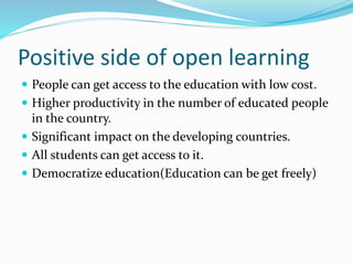 open and distance education | PPTX