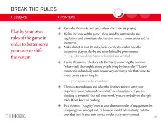 BREAK THE RULES
ESSENCE POINTERS
–
–
 