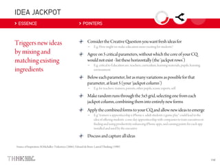 IDEA JACKPOT
ESSENCE POINTERS
–
–
–
–
 