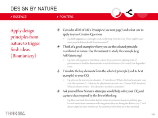 DESIGN BY NATURE
ESSENCE POINTERS
–
–
–
–
 