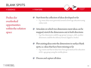 BLANK SPOTS
ESSENCE POINTERS
–
–
–
 