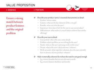 VALUE PROPOSITION
ESSENCE POINTERS
–
–
–
–
–
–
–
–
–
–
–
–
 