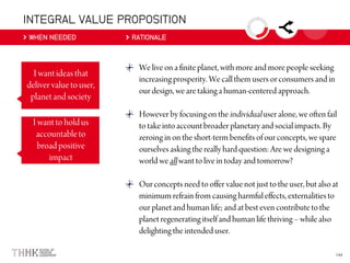 INTEGRAL VALUE PROPOSITION
WHEN NEEDED RATIONALE
 