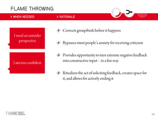 FLAME THROWING
WHEN NEEDED RATIONALE
 