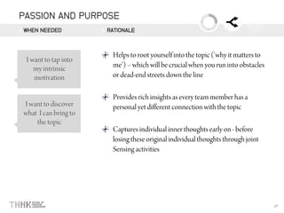 PASSION AND PURPOSE
WHEN NEEDED RATIONALE
 