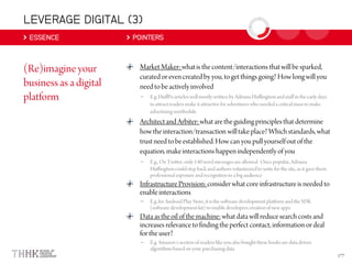 LEVERAGE DIGITAL (3)
ESSENCE POINTERS
–
–
–
–
 