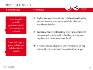 WEST SIDE STORY
WHEN NEEDED RATIONALE
 