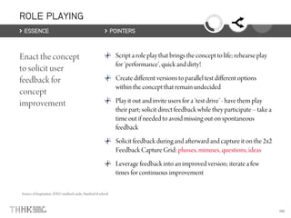 ROLE PLAYING
ESSENCE POINTERS
 