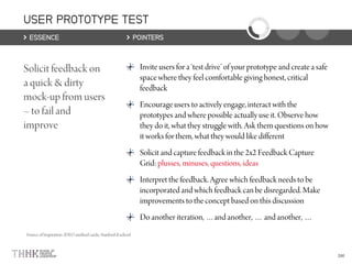USER PROTOTYPE TEST
ESSENCE POINTERS
 