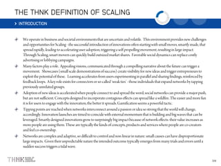 THE THNK DEFINITION OF SCALING
INTRODUCTION
 