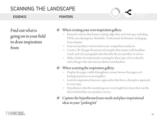 SCANNING THE LANDSCAPE
ESSENCE POINTERS
–
–
–
–
–
–
–
 