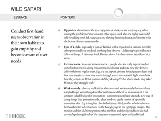 WILD SAFARI
ESSENCE POINTERS
 