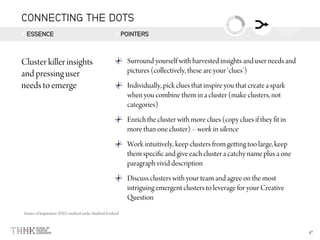CONNECTING THE DOTS
ESSENCE POINTERS
 