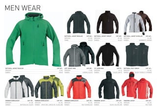 Men weAr


                                                                                        SOFTSHELL JACKET REGULAR    CHF 269.–   SOFTSHELL JACKET TOMCAT      CHF 259.–   SOFTSHELL JACKET SCHöLLER       CHF 449.–
                                                                                        GrÖSSen                       XS–XXL    GrÖSSen                         XS–3XL   GrÖSSen                           XS–XXL
                                                                                        FArBe                         BLACK     FArBen                          BLACK    FArBen                 SnOwwHite, BrOwn




SOFTSHELL JACKET REGULAR                                                   CHF 269.–    LOFT JACKET MAN             CHF 289.–   1ST LAYER MAN                 CHF 99.–   SOFTSHELL VEST TOMCAT           CHF 149.–
GrÖSSen                                                                        S–XXL    GrÖSSen                        S–XXL    GrÖSSen                          XS–XL   GrÖSSen                           XS–XXL
FArBen                                                                        GrASS     FArBen                 CArBOn, BLACK    FArBen                    BLACK, wHite   FArBen            BLACK tHÖMUS / StrOMer




FARMAIR DOWNJACKET            CHF 159.–   FARMAIR DOWNJACKET               CHF 159.–    FARMAIR DOWNJACKET          CHF 159.–   FREERIDE JACKET              CHF 449.–   FREERIDE JACKET                 CHF 449.–
GrÖSSen                          XS–3XL   GrÖSSen                             XS–3XL    GrÖSSen                       XS–3XL    GrÖSSen                         XS–3XL   GrÖSSen                           XS–3XL
FArBen               wHite/BLACK, BLACK   FArBen    Grey/LiMe, LiMe/OLiVe, OLiVe/LiMe   FArBen                reD teAM/BLACK    FArBen               BLACK, BLACK/LiMe   FArBen                         reD teAM
 