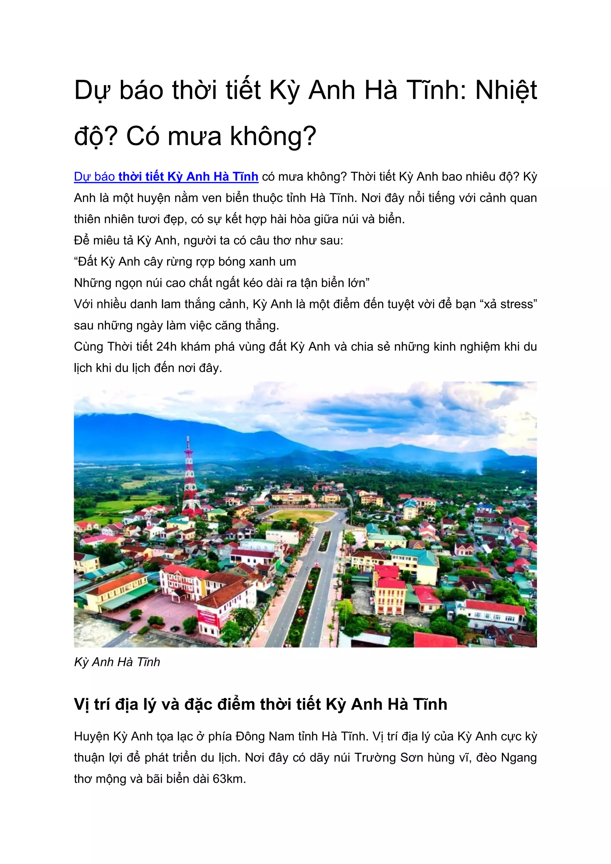 thoi tiet ky anh ha tinh | PDF