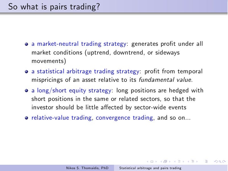 Market neutral trading strategies