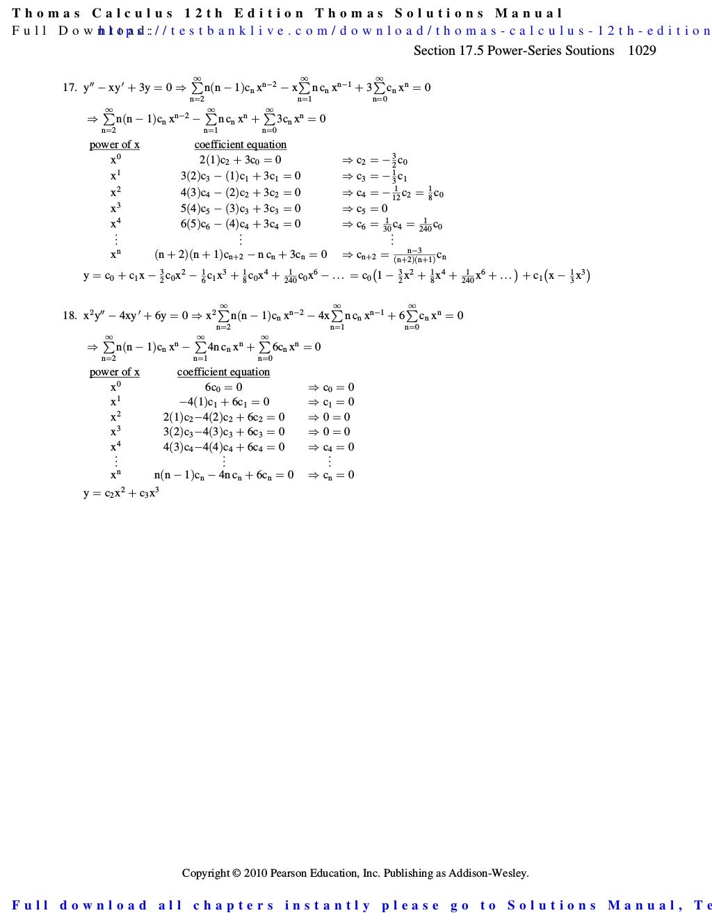 Thomas Calculus 12th Edition Thomas Solutions Manual