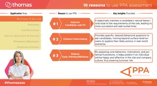 10 reasons to use Thomas Behaviour (PPA) Assessment | PDF