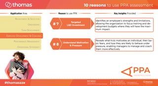 10 reasons to use Thomas Behaviour (PPA) Assessment | PDF