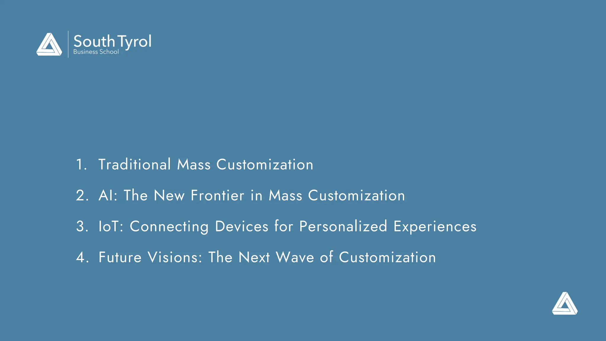1. Traditional Mass Customization
2. AI: The New Frontier in Mass Customization
3. IoT: Connecting Devices for Personalized Experiences
4. Future Visions: The Next Wave of Customization
 