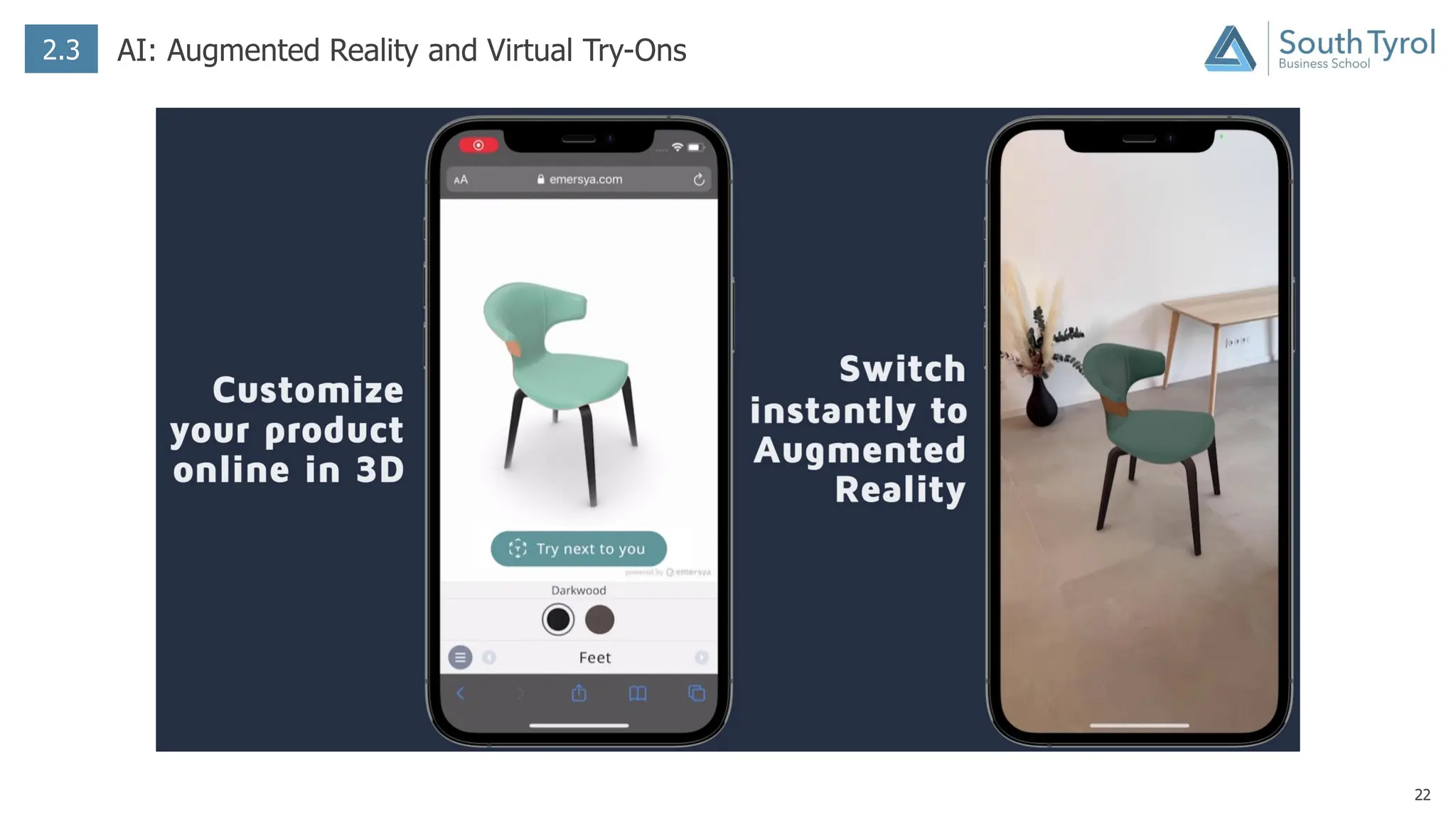 22
2.3 AI: Augmented Reality and Virtual Try-Ons
 