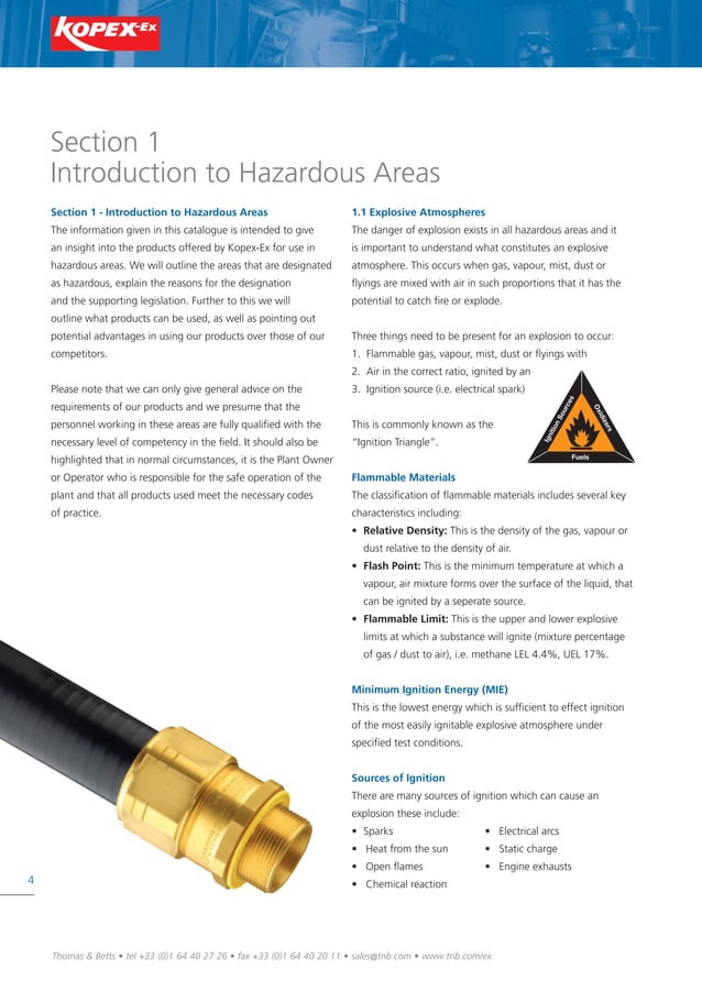 Thomas & Betts Kopex Understanding Hazardous Areas & Specifying Flexible Conduit