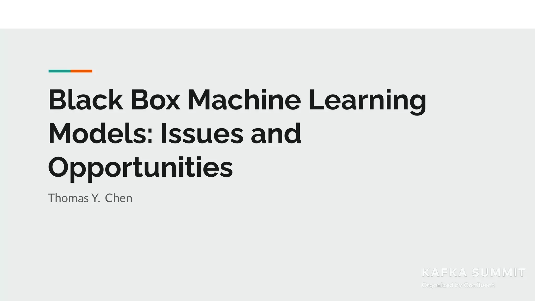 Black Box Machine Learning Models Issues and Opportunities Thomas Y