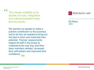 Thomas corporate presentation | PDF