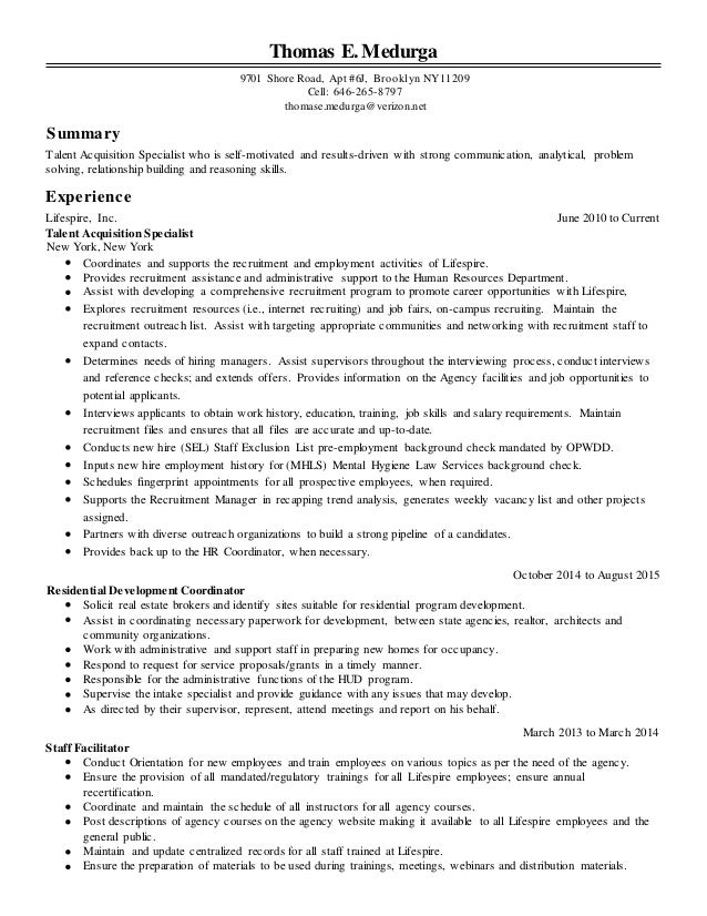 Talent Acquisition Specialist Resume Zromtk Interesting Employment Specialist Resume Talent Acquisition Specialist Resume Zromtk Interesting Employment Specialist Resume