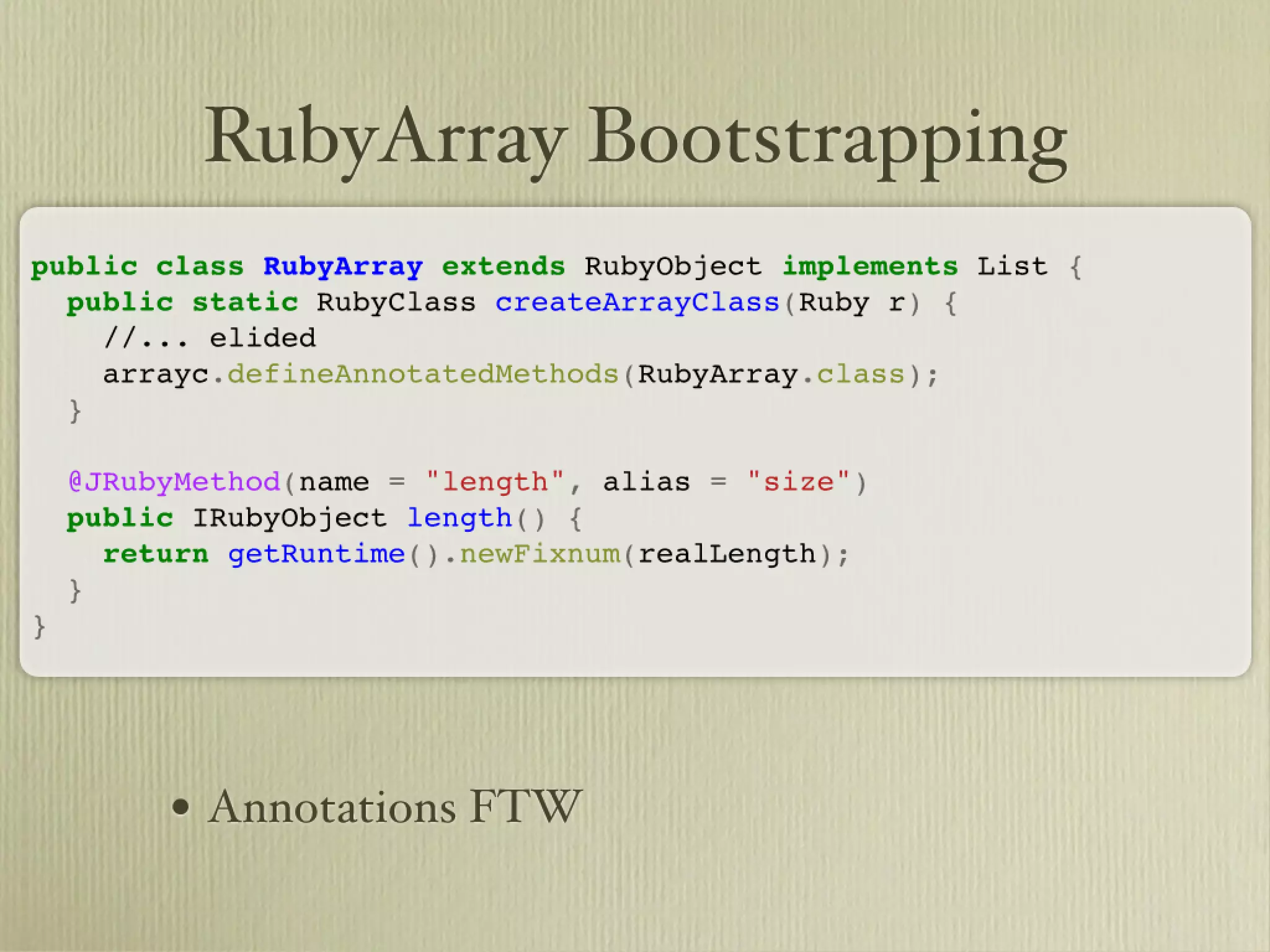 Learn about JRuby Internals from one of the JRuby Lead Developers, Thomas Enebo