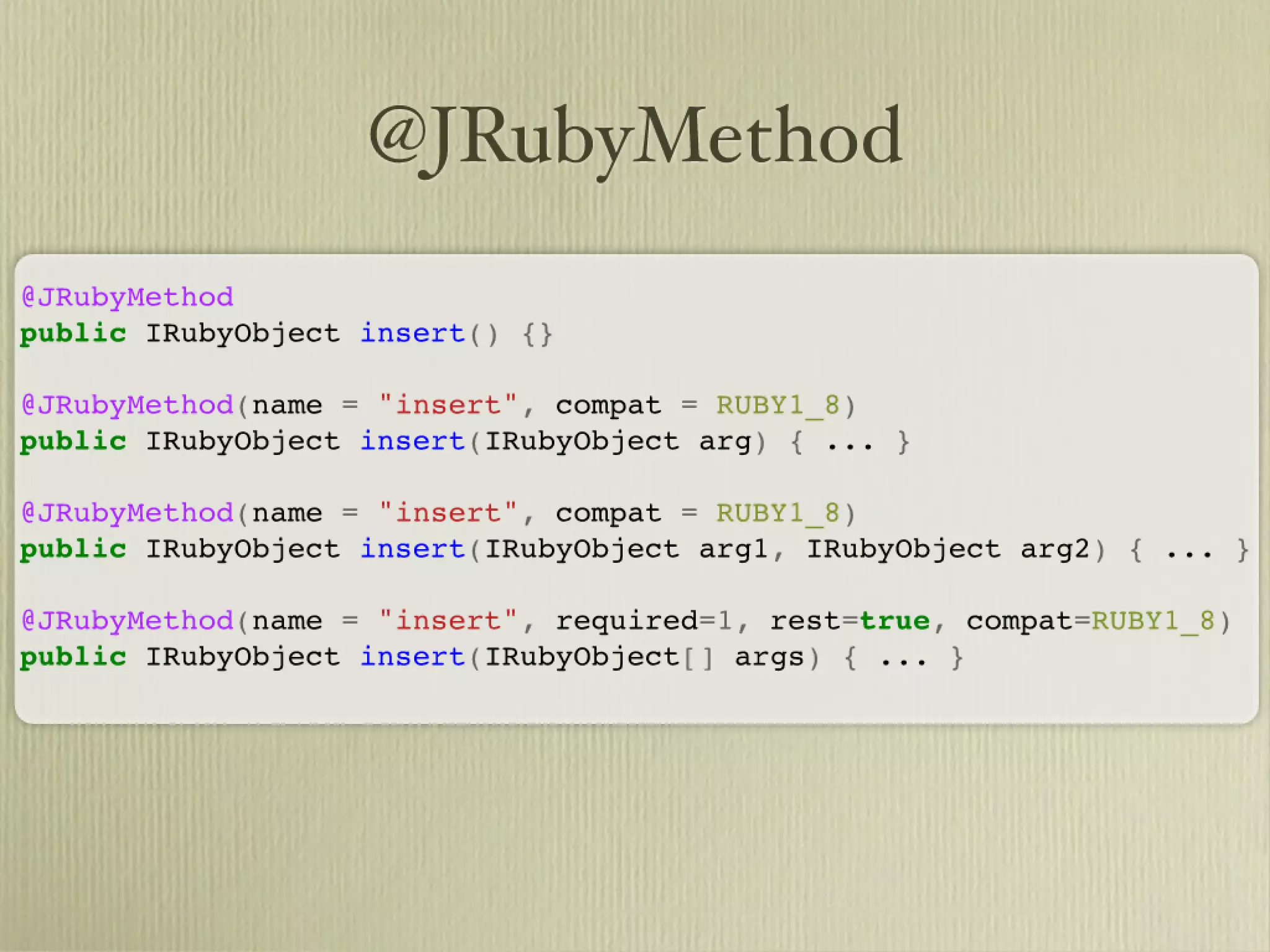 Learn about JRuby Internals from one of the JRuby Lead Developers, Thomas Enebo