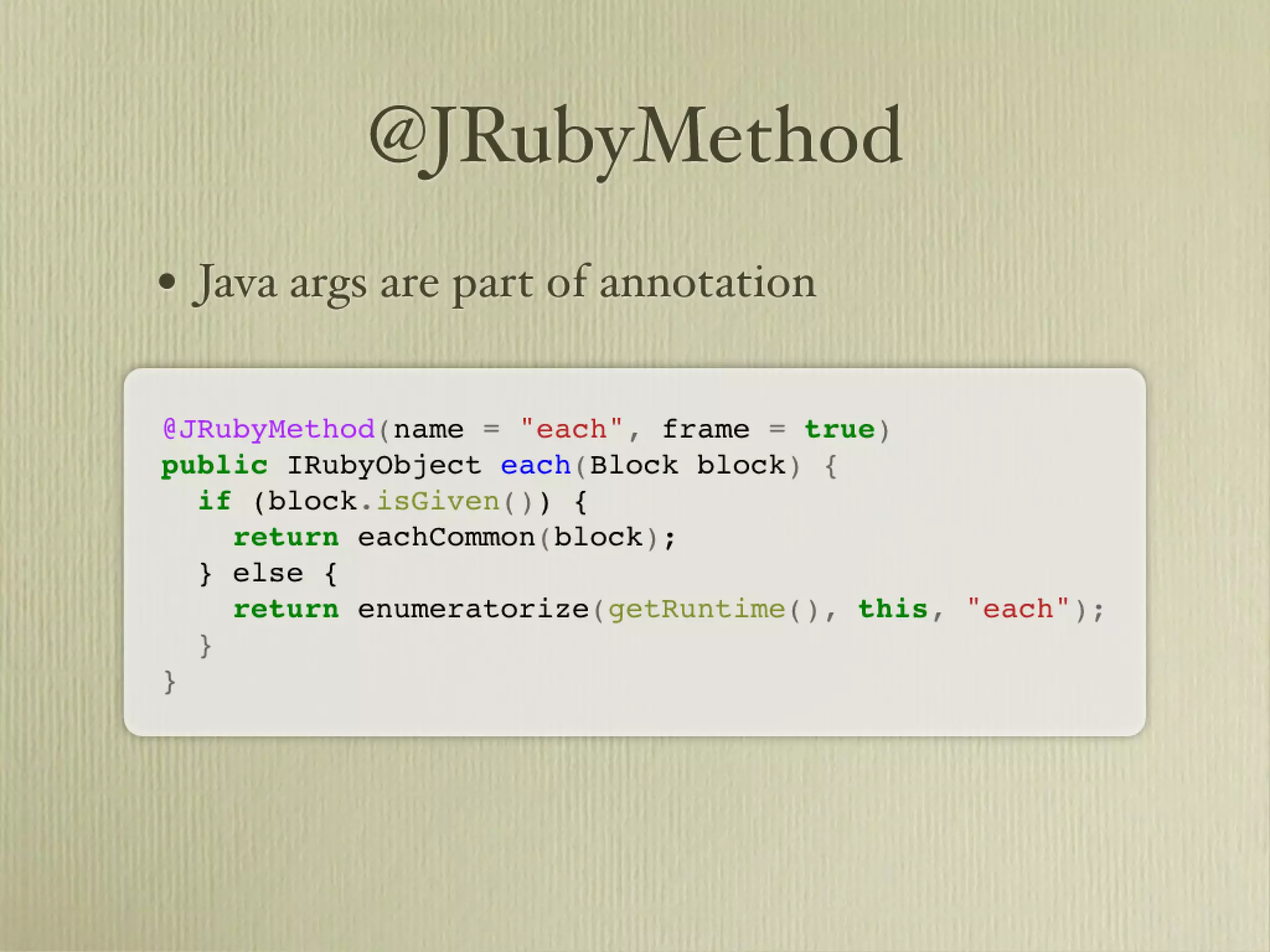 Learn about JRuby Internals from one of the JRuby Lead Developers, Thomas Enebo