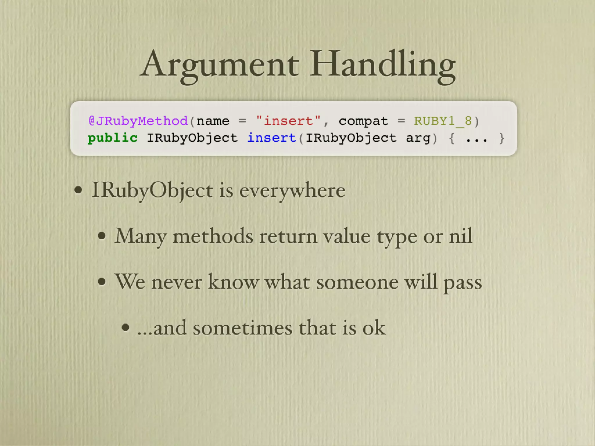 Learn about JRuby Internals from one of the JRuby Lead Developers, Thomas Enebo