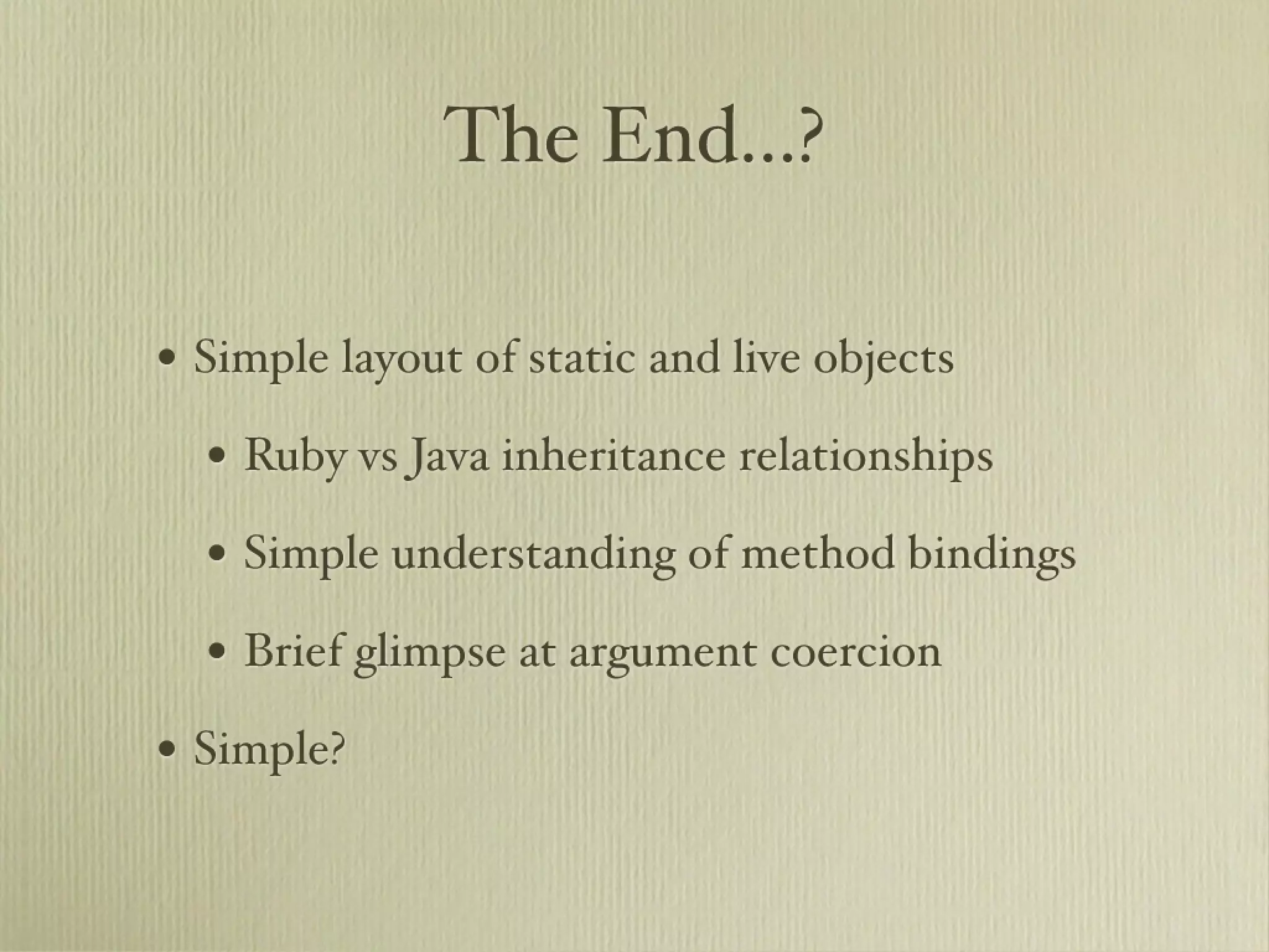 Learn about JRuby Internals from one of the JRuby Lead Developers, Thomas Enebo