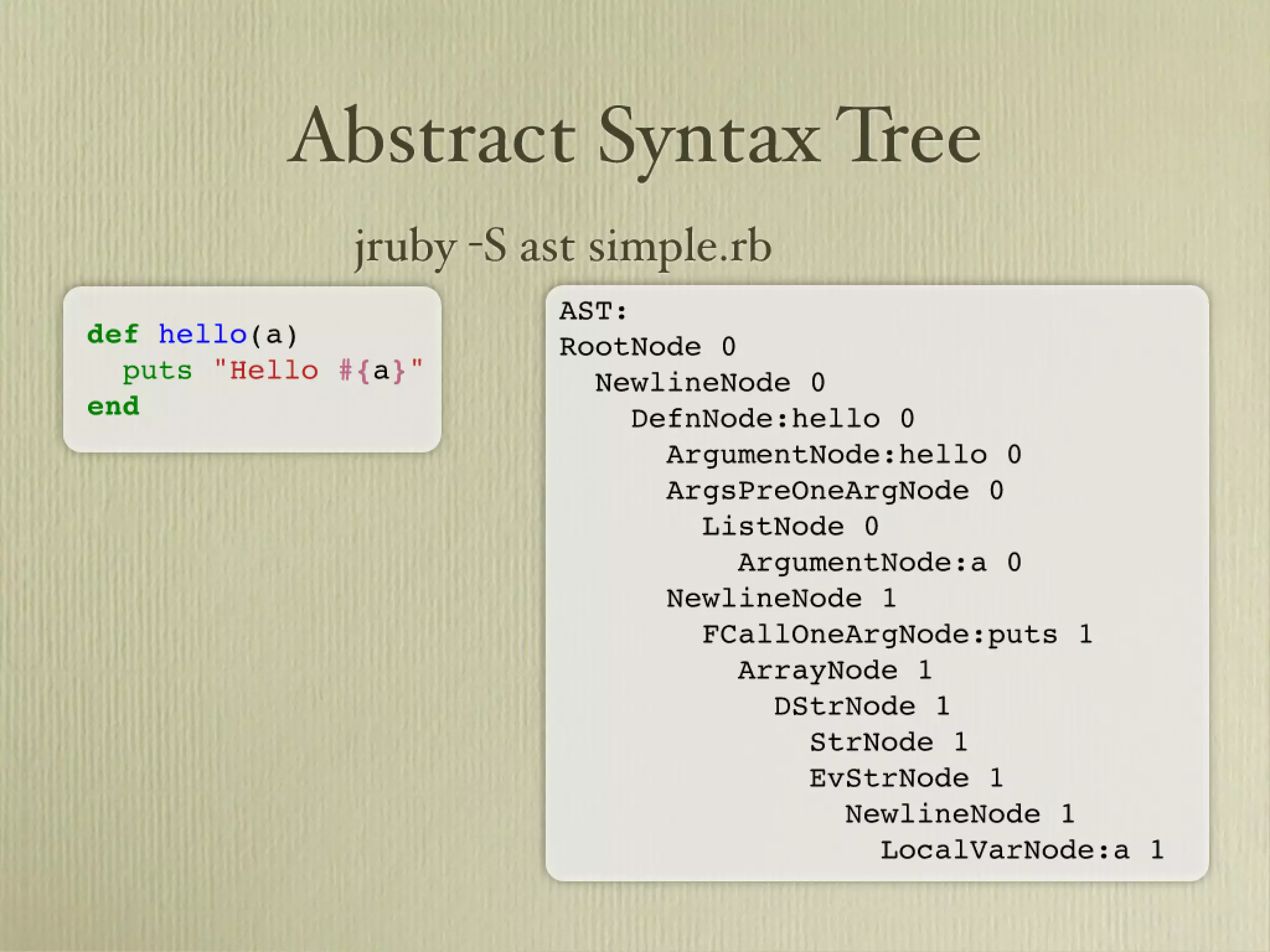 Learn about JRuby Internals from one of the JRuby Lead Developers, Thomas Enebo