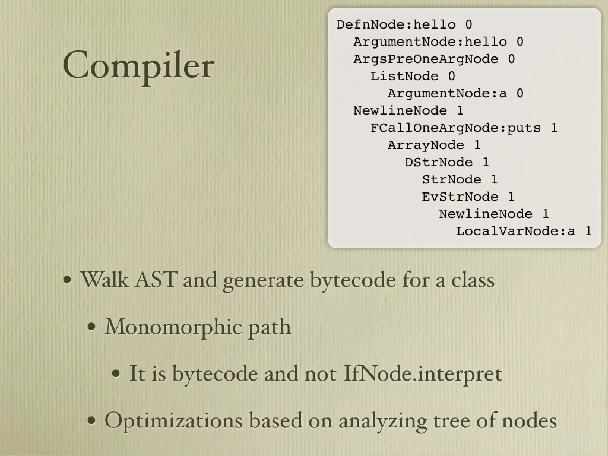 Learn about JRuby Internals from one of the JRuby Lead Developers, Thomas Enebo