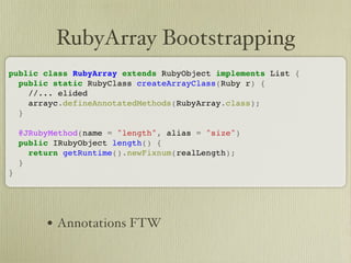 Learn about JRuby Internals from one of the JRuby Lead Developers, Thomas Enebo