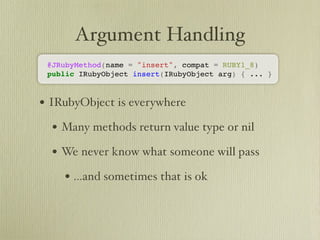 Learn about JRuby Internals from one of the JRuby Lead Developers, Thomas Enebo