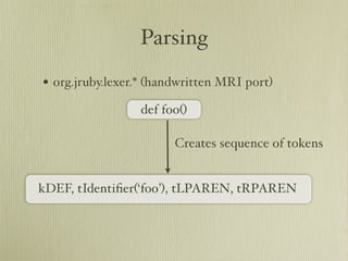 Learn about JRuby Internals from one of the JRuby Lead Developers, Thomas Enebo