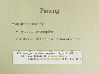 Learn about JRuby Internals from one of the JRuby Lead Developers, Thomas Enebo