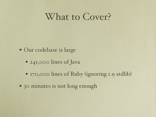 Learn about JRuby Internals from one of the JRuby Lead Developers, Thomas Enebo