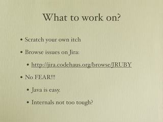 Learn about JRuby Internals from one of the JRuby Lead Developers, Thomas Enebo
