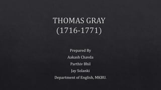 Thomas Gray 