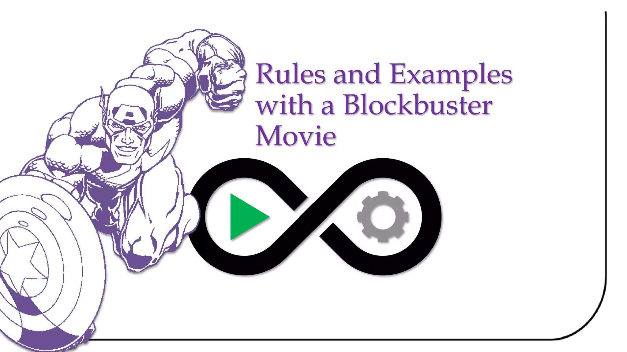 Rules and Examples
with a Blockbuster
Movie
 