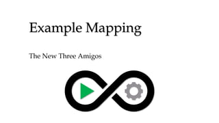 Example Mapping
The New Three Amigos
 