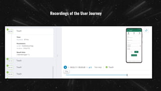 Recordings of the User Journey
 