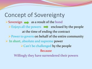 Power Sovereignty Examples Thomas Hobbes by Dr Md Nazeer Hussain | PPTX