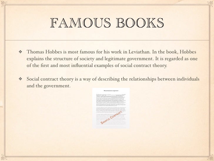 thomas hobbes preso thomas hobbes major works